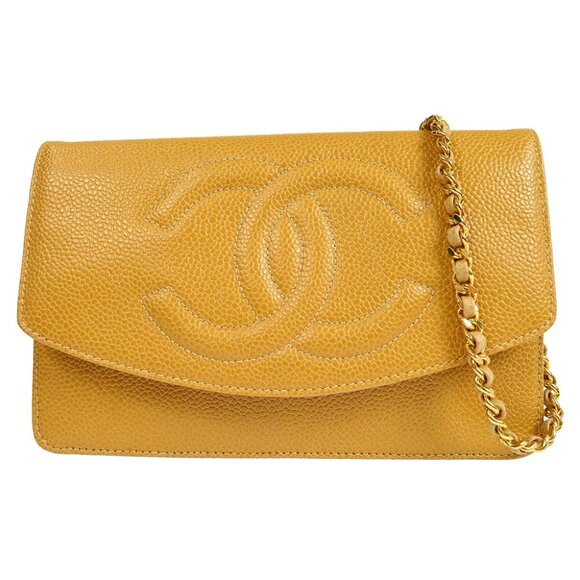 Chanel Beige Calfskin Timeless WOC Wallet On Chain 26067 - Picture 1 of 11